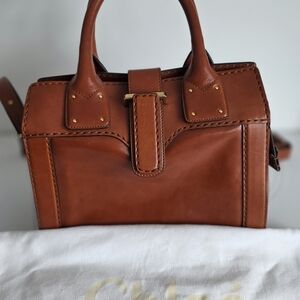 Chloe Tan Leather Shoulder Bag